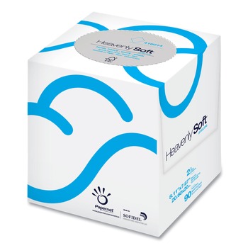 Papernet 2-Ply Heavenly Soft Facial Tissue - White (36/Carton)