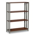 Office & Office Supplies | Linea Italia LITTR735CH Trento Line 31.5 in. x 11.5 in. x 43.25 in. 4 Shelf Bookcase - Cherry image number 1