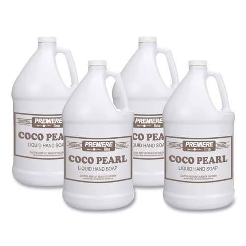 Hand Soaps | Fresquito KES COCOPEARL 128 oz. Coco Pearl Liquid Hand Soap - Coconut Scent (4/Carton) image number 0