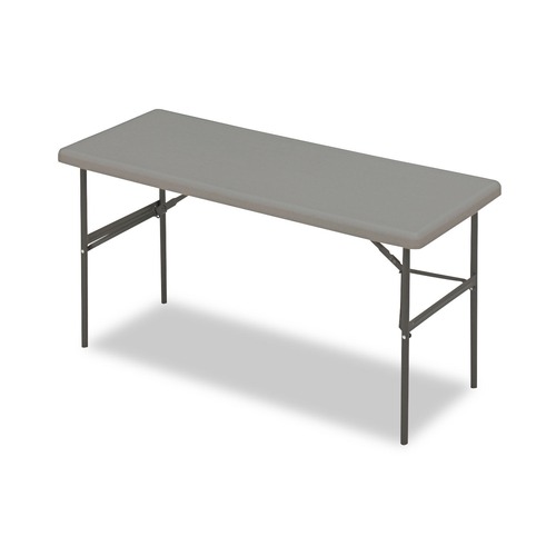  | Iceberg 65377 IndestrucTable 60 in. x 24 in. x 29 in. Classic Folding Table - Charcoal image number 0