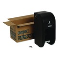 Paper Towels and Napkins | Georgia Pacific Professional 56790A Compact Vertical 2-Roll 14.06 in. x 6.69 in. x 8.19 in. Coreless Tissue Dispenser - Black (1/Carton) image number 3