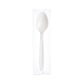 Cutlery | SOLO RSW3-0007 Teaspoon Individually Wrapped Reliance Mediumweight Cutlery - White (1000/Carton) image number 1