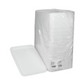 Food Trays, Containers, and Lids | Pactiv Corp. 0TF112160000 16.25 in. x 12.63 in. x 0.63 in. #1216 Supermarket Tray - White (100/Carton) image number 0