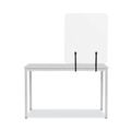 Office Furniture Accessories | MasterVision GL3501393 Protector Series 55.1 in. x 0.16 in. x 35.4 in. Frameless Glass Desktop Divider - Clear/Aluminum (1/Carton) image number 6