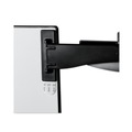 Office Jansan | 3M DH240MB 30 Sheet Capacity Adhesive Monitor Mount Swing Arm Plastic Copyholder - Black/Silver Clip image number 2