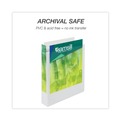 Office Jansan | Samsill 18957 11 in. x 8.5 in. 3 Rings 1.5 in. Capacity Earth's Choice Plant-Based Round Ring View Binder - White image number 4