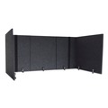 Office & Office Supplies | GN1 LUAD48301A 48 in. to 78 in. x 29 in. x 26.5 in. Polyester Adjustable Desk Screen with Returns - Ash image number 0