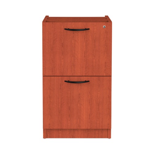  | Alera ALEVA542822MC 15.63 in. x 20.5 in. x 28.5 in. Valencia Series 2-Drawer Full File Pedestal - Medium Cherry image number 0