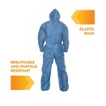 Bib Overalls | Ansell KCC 58515 A20 Breathable Particle Protection Coveralls - 2X-Large, Blue (24/Carton) image number 2