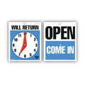 Bulk Savings Pricing 2 | Cosco 098010 5 in. x 6 in. Will Return Later Sign - Blue image number 0