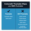 Cleaning & Disinfecting Wipes | Cottonelle 44932 Fresh Care 3.75 in. x 5.5 in. 1-Ply Flushable Cleansing Cloths - White image number 7