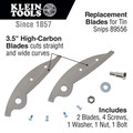 Hand Tool Accessories | Klein Tools 89555 Tin Snips 89556 Replacement Blade image number 5