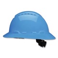 Protective Head Gear | 3M H-803SFV-UV H-800 SecureFit H-Series 4-Point Pressure Diffusion Ratchet Suspension Vented Hat with UV Indicator - Blue image number 1