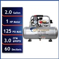 New Year New Savings! Save $25 off $150 | California Air Tools 2010ALFC 1 HP 2 Gallon Ultra Quiet and Oil-Free Aluminum Tank Hot Dog Air Compressor image number 5