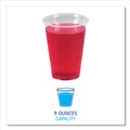 | Boardwalk BWKTRANSCUP9CT 9 oz. Polypropylene Plastic Cold Cups - Translucent (100 Cups/Sleeve, 25 Sleeves/Carton) image number 4