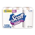 Toilet Paper | Scott 10060 1-Ply 4.1 in. x 3.7 in. Septic Safe Toilet Paper - White (48/Carton) image number 3