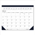 Calendars & Planners | House of Doolittle 155 22 in. x 17 in. 14-Month (July 2025 to Aug 2026) Recycled Academic Desk Pad Calendar - White/Blue image number 0