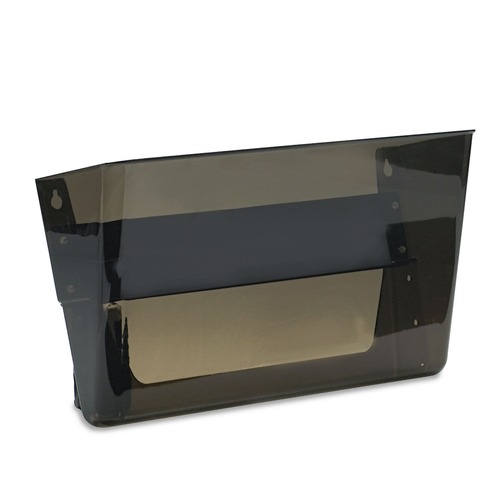 Office Jansan | Deflecto 73102 13 in. x 4 in. x 7 in. Magnetic DocuPocket Wall File - Letter Size, Smoke image number 0