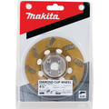 Grinding, Sanding, Polishing Accessories | Makita A-96403 4-1/2 in. Anti-Vibration 8 Segment Turbo Diamond Cup Wheel image number 5