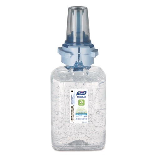 Cleaning & Janitorial Supplies | PURELL 8703-04 700 milliliter Green Certified Advanced Gel Hand Sanitizer Refill - Fragrance-Free image number 0