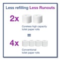 New Year New Savings! Save $25 off $150 | Tork 473200 14.17 x 5.08 x 8.23 Elevation Coreless High Capacity Bath Tissue Dispenser - White image number 5