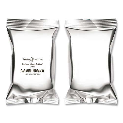 Food Service | Caribou Coffee 042791 2.5 oz. Fractional Pack - Caramel (18/Carton) image number 0