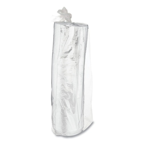 Office Jansan | Eco-Products EP-HL8-WR EcoLid 25 Percent Recycled Content Plastic Hot Cup Lid Fits 8 oz. Hot Cups - White (1000/Carton) image number 0