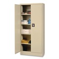 Office Filing Cabinets & Shelves | Alera CM6615PY 30 in. x 15 in. x 66 in. Space Saver 4-Shelf Storage Cabinet - Putty image number 3