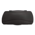 Trash Cans | Rubbermaid Commercial FG267400BLA Slim Jim 11.38 in. x 20.5 in. x 2.75 in. Hinged Lid - Black image number 1