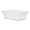  | Rubbermaid Commercial FG330900CLR 3.5 Gallon Capacity 18 in. x 12 in. x 6 in. Food Tote Box - Clear image number 1