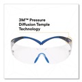 Eye Protection | 3M SF401SGAF-BLU SecureFit 400 Series Plastic Frame Polycarbonate Lens Protective Eyewear - Black/Blue Frame/Clear Lens image number 2