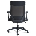 | Alera ALEEBK4217 EB-K Series 18.5 in. - 22.04 in. High Synchro Mid-Back Flip-Arm Mesh Chair - Black image number 3