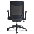  | Alera ALEEBK4217 18.5 in. to 22.04 in. Seat Height EB-K Series Synchro Mid-Back Flip-Arm Mesh Chair Supports Up to 275 lbs. - Black image number 3