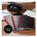 Office Jansan | Black n' Red L67000 8.25 in. x 5.88 in. 1-Subject Wide/Legal Rule Hardcover Twinwire Notebook - Black image number 5