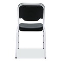  | Iceberg 64111 Rough n Ready 17.5 in. Seat Height Supports Up to 500 lbs. Stack Chair - Black Seat/Back/Base (4/Carton) image number 2