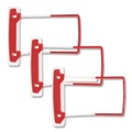 Binders & Binding Supplies | Smead 68260 2 in. Capacity 2.75 in. Center to Center U-Clip Bonded Fasteners - Red/White (100/Box) image number 0
