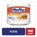Office Jansan | Hefty PAC D28100 8.88 in. Soak Proof Tableware Foam Plates - White (6 Packs/Carton) image number 5