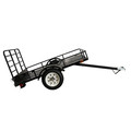 Utility Trailer | Detail K2 MMT4X6O 4 ft. x 6 ft. Powder-Coated Open Side Multi Purpose Utility Trailer - Black image number 1