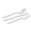Cutlery | Dixie CM168 Combo Pack of Forks, Knives, and Spoons - White (1008/Carton) image number 1