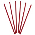 Cutlery | Dixie GW104 Polypropylene 10-1/4 in. Wrapped Giant Straws - Red (1200/Carton) image number 0