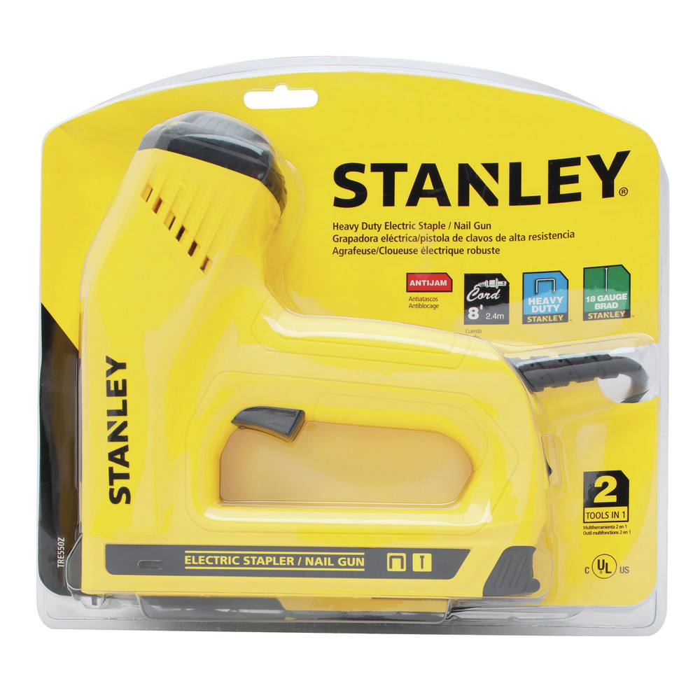 Stanley 120V 10 Amp Brushed 18 Gauge Corded 2In1 Electric Stapler