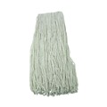 Mops | Boardwalk BWK224RCT 24 oz. Rayon Premium Cut-End Wet Mop Heads - White (12/Carton) image number 1