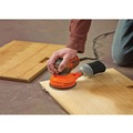 Orbital Sanders | Black & Decker BDERO600 120V 2.4 Amp Brushed 5 in. Electric Random Orbit Sander image number 3