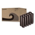Trash Bags | Boardwalk X7658XKKR01 38 in. x 58 in. 60 gal. 1.6 mil Recycled Low-Density Polyethylene Can Liners - Black (100/Carton) image number 0