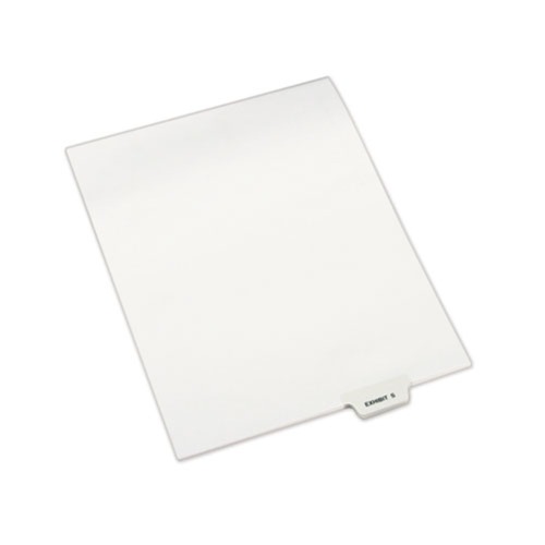 Customer Appreciation Sale - Save up to $60 off | Avery 12392 Preprinted Legal Exhibit 'S' Label Bottom Tab Dividers (25-Piece/Pack) image number 0