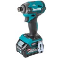 Combo Kits | Makita GDT02D 40V max XGT Brushless Lithium-Ion Cordless 4 Speed Impact Driver Kit with 2 Batteries (2.5 Ah) image number 1
