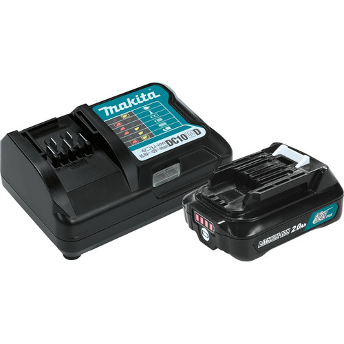 Battery and Charger Starter Kits | Makita BL1021BDC1 12V max CXT 2 Ah Lithium-Ion Battery and Charger Kit image number 0