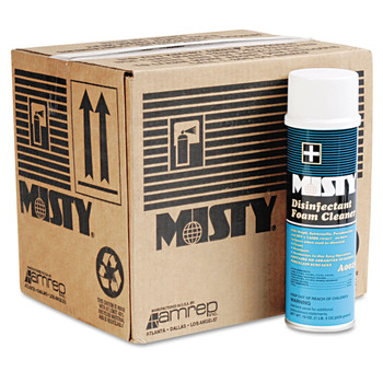 Misty 1001907 19 oz. Aerosol Disinfectant Foam Cleaner - Fresh Scent (12/Carton)