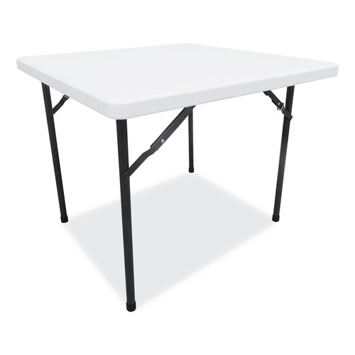  | Alera ALEPT36SW 36 in. x 36 in. x 29.25 in. Square Plastic Folding Table - White image number 0