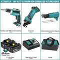 Combo Kits | Makita XT255TX2 18V LXT 5 Ah Lithium-Ion Screwdriver / Cut-Out Tool Combo Kit with Collated Autofeed Screwdriver Magazine image number 1